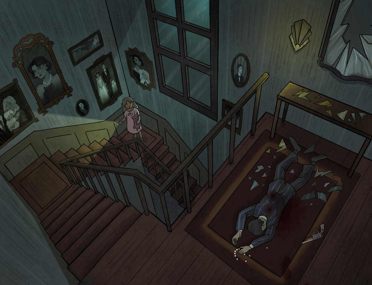Staircase Murder. Personal Art