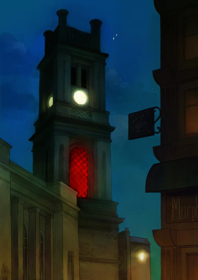 Church Tower. Personal Art