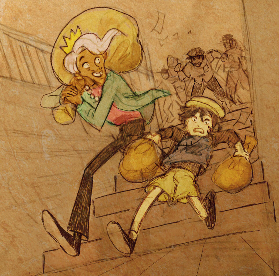 Chase Scene. Personal Art
